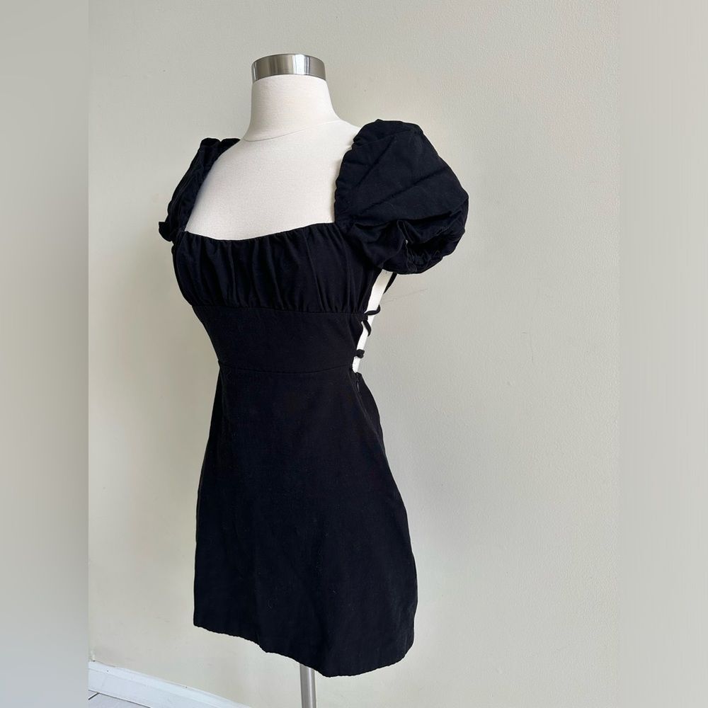 Zara Black Linen Blend Dress